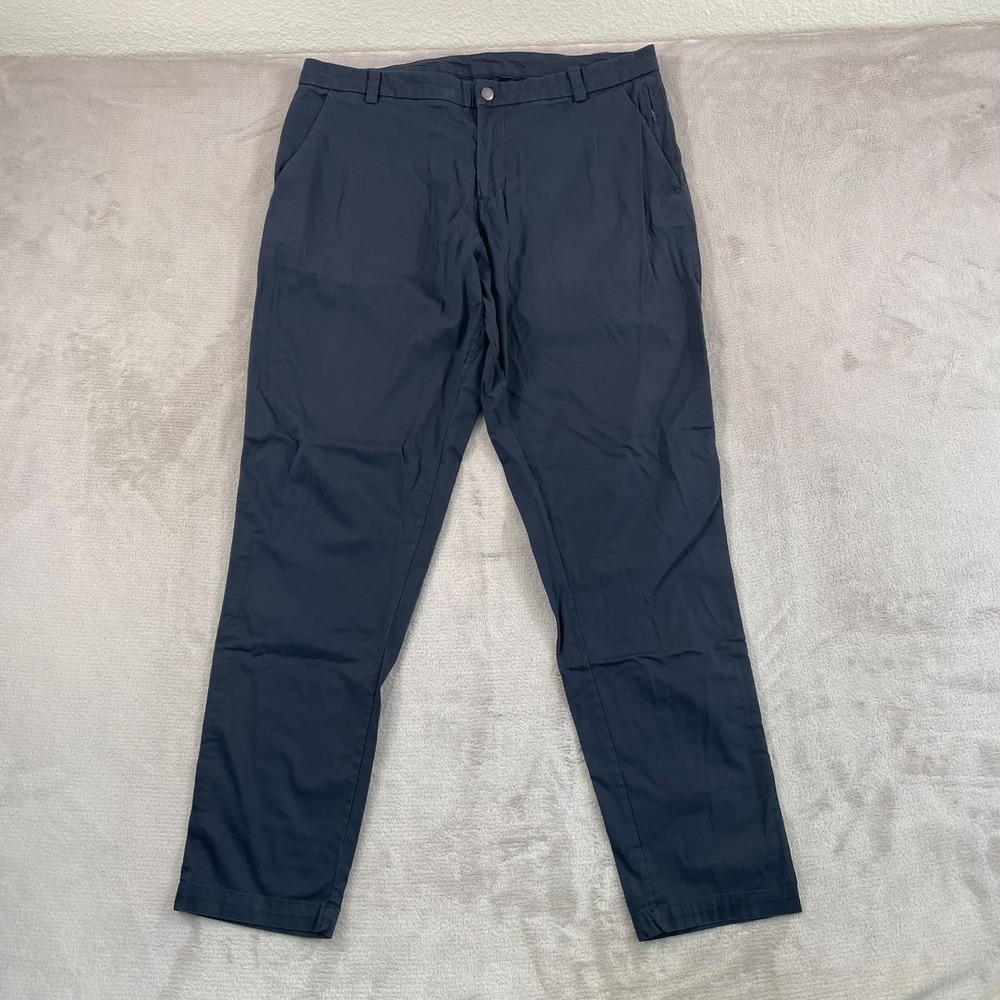 Lululemon Commission Pants‎ Men 38x33 (Tag 36) Faded Black Classic Swift Cotton